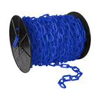 Mr. Chain Plastic Barrier Chain Reel, Blue, 125 ft Length (50106)