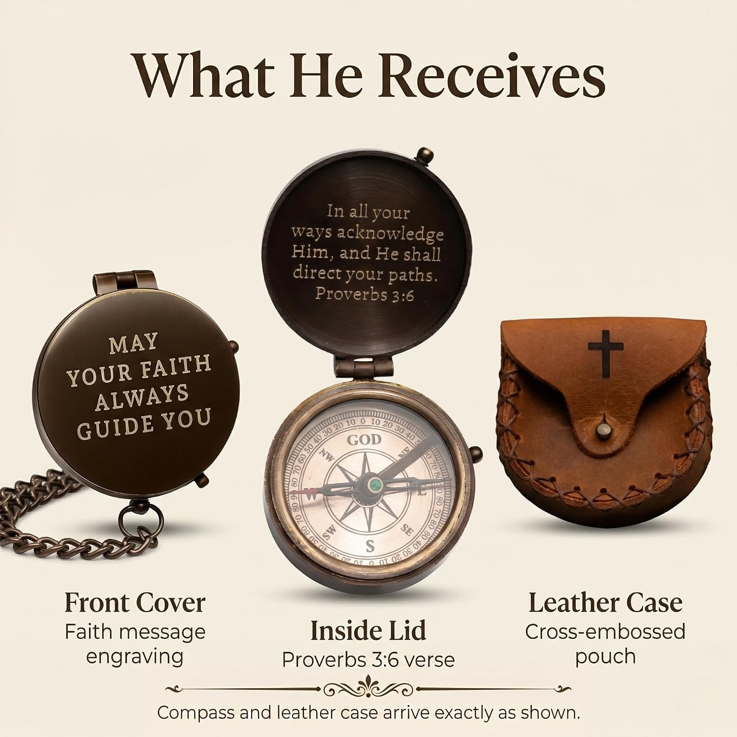 Baptism Gifts for Boys – Confirmation & First Communion Compass Gift