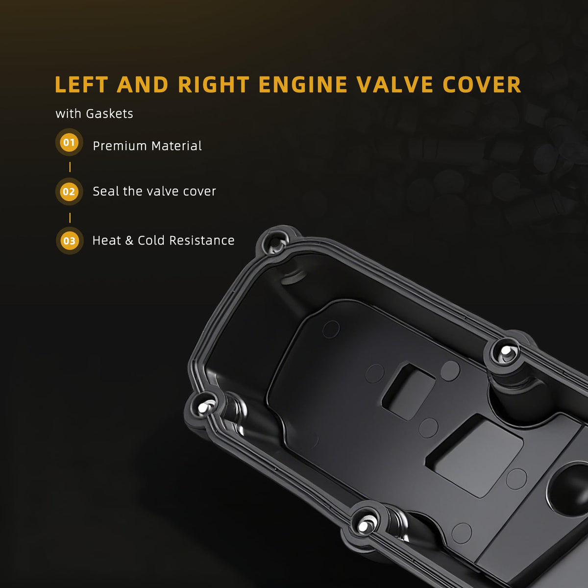 JAVOUKA Left and Right Valve Cover with Gaskets for Chrysler Pacifica 05-08
