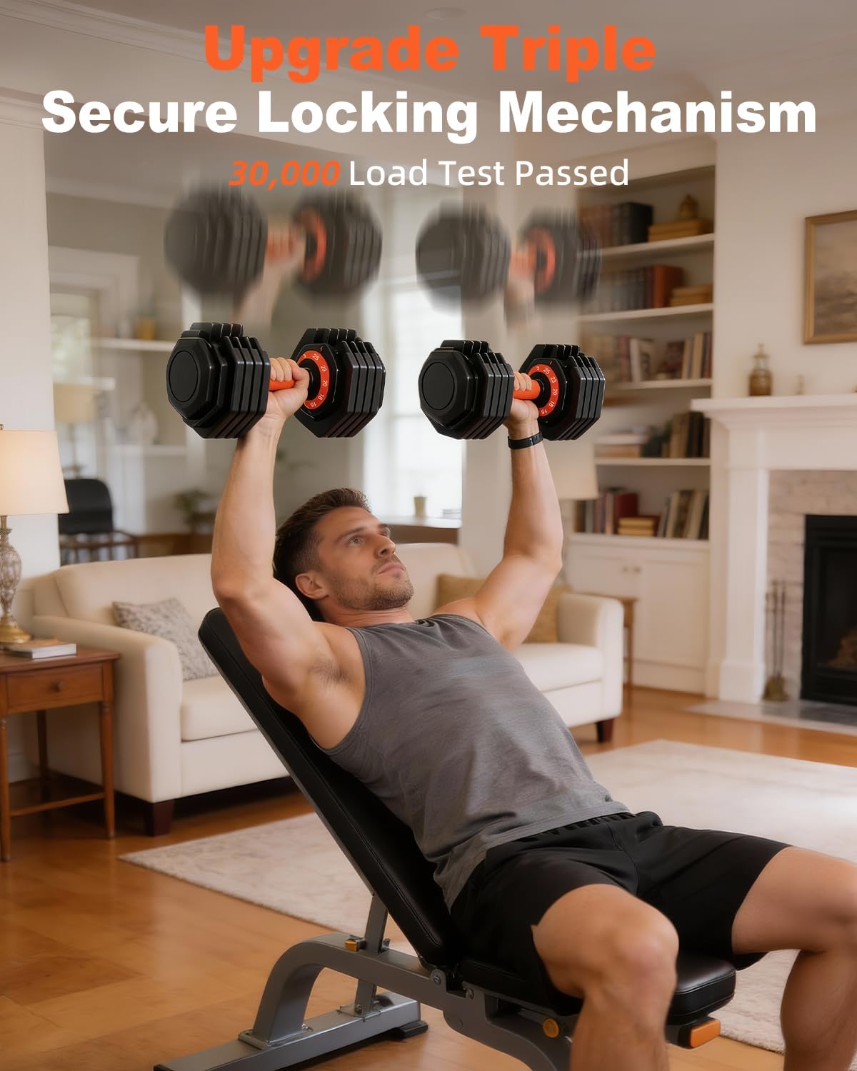 2026 Upgrade Adjustable Dumbbell Set 25lb/50lb, Small Increment in 3-6lb, 1 Hand Quick-Dial, 10-in-1 Adjustable