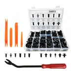Car Bumper Retainer Clips Kit - Auto Plastic Rivets & Push Fasteners Set