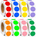 1/2 Inch 8 Colored Dot Stickers, 4000PCS Multi-Color Circle Labels