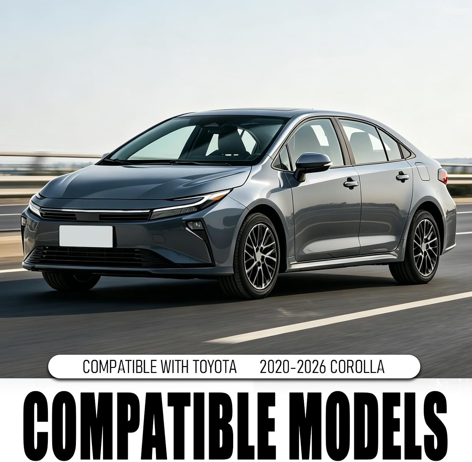 Car Windshield Sun Shade,Foldable Sun Shade for Car Windshield Compatible with Toyota Corolla,Oxford Cloth Sunshade