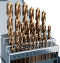 29Pcs(1/16"-1/2") Cobalt Drill Bit Set M35 HSS Jobber Length