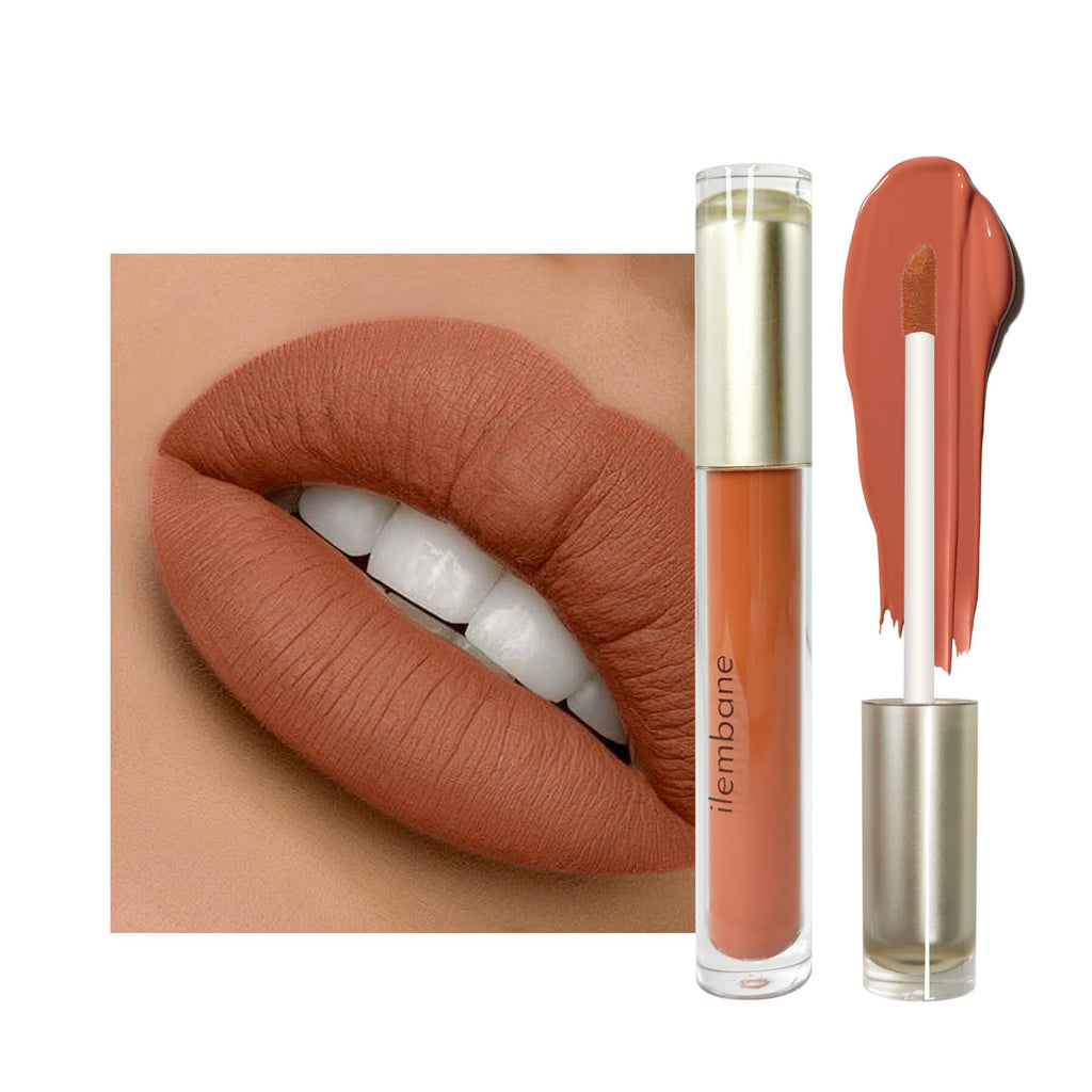 Caramel Nude Matte Liquid Lipstick Long Lasting - Moonlit Melody