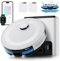Robot Vacuum and Mop,75-Day Self-Emptying,6000Pa Powerful Suction,Customized Cleaning,Home Mapping, 140 Min Runtime