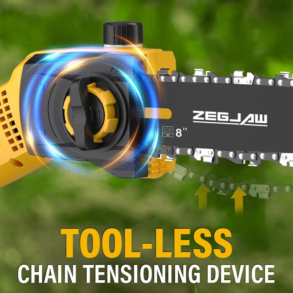 8" Electric Pole Saw Corded, 6 Amp Pole Saws for Tree Trimming | Pole Saw with Adjustable Extension Pole 13 Feet