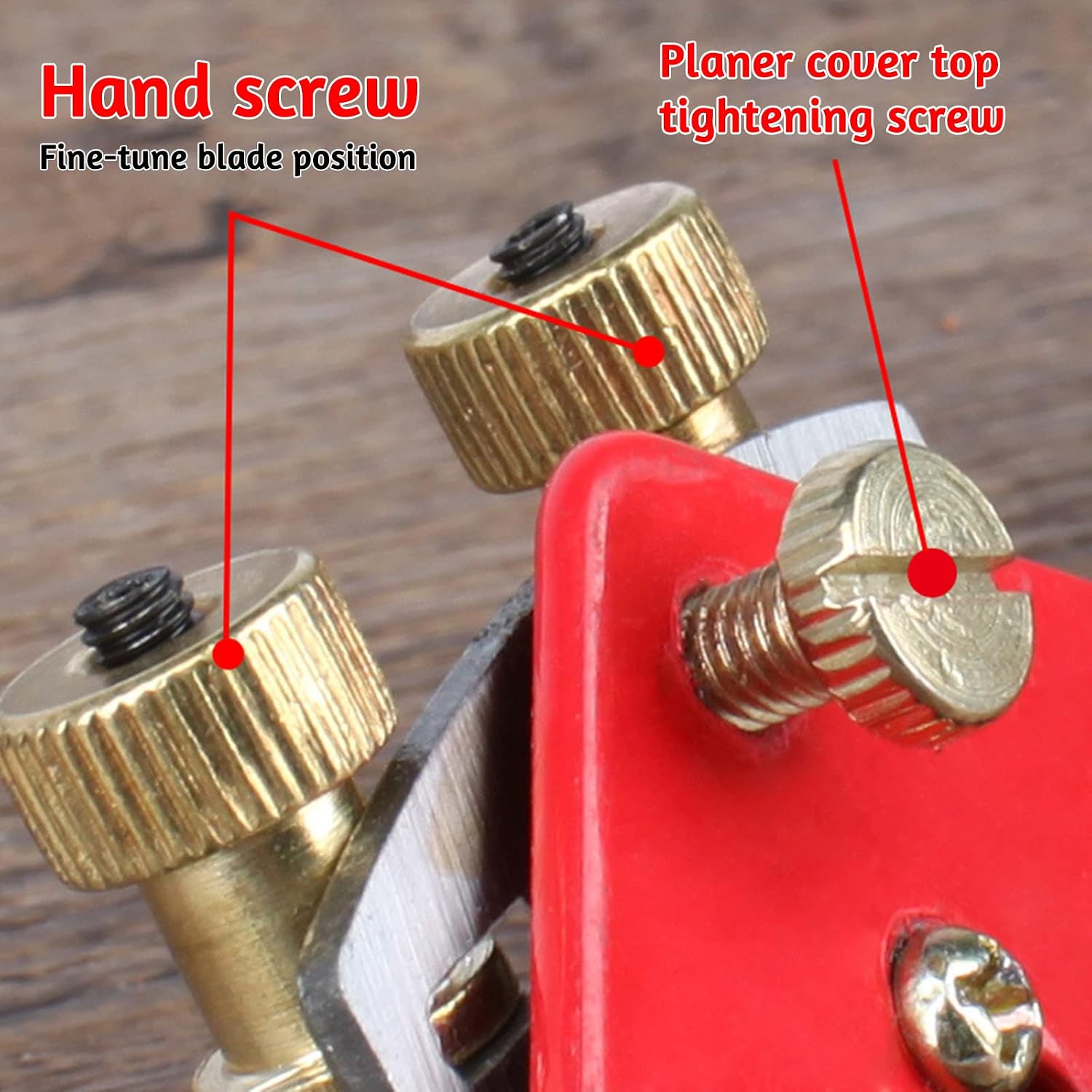 9'' Adjustable SpokeShave with 4 Blades, Home Woodworking Hand Planes, Portable Smoothing Planes Tool for Wood Craft