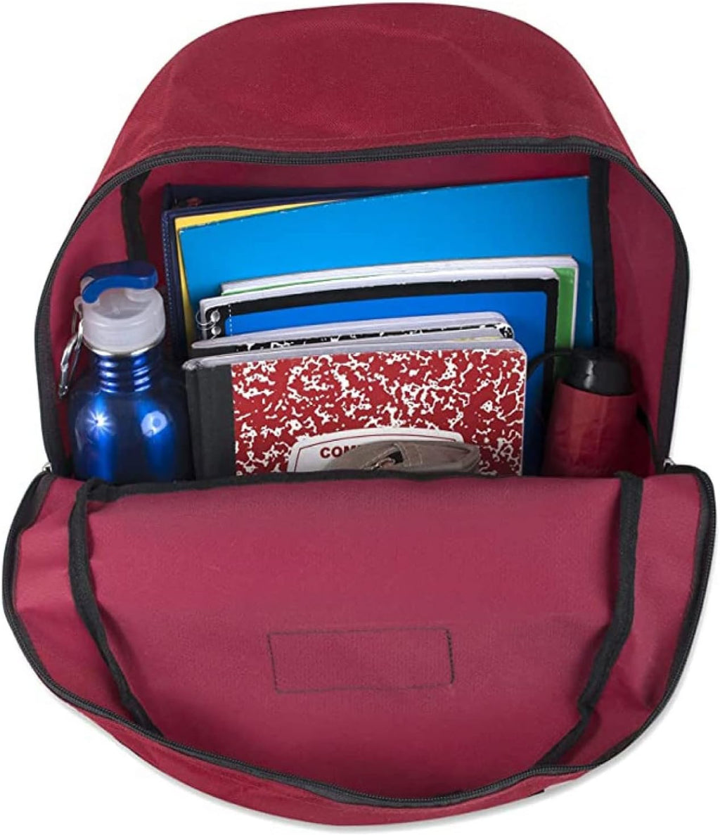 Backpack with School Supplies for Kids - 20 Piece Back to School Supplies with 17" Backpack (Red Pack)
