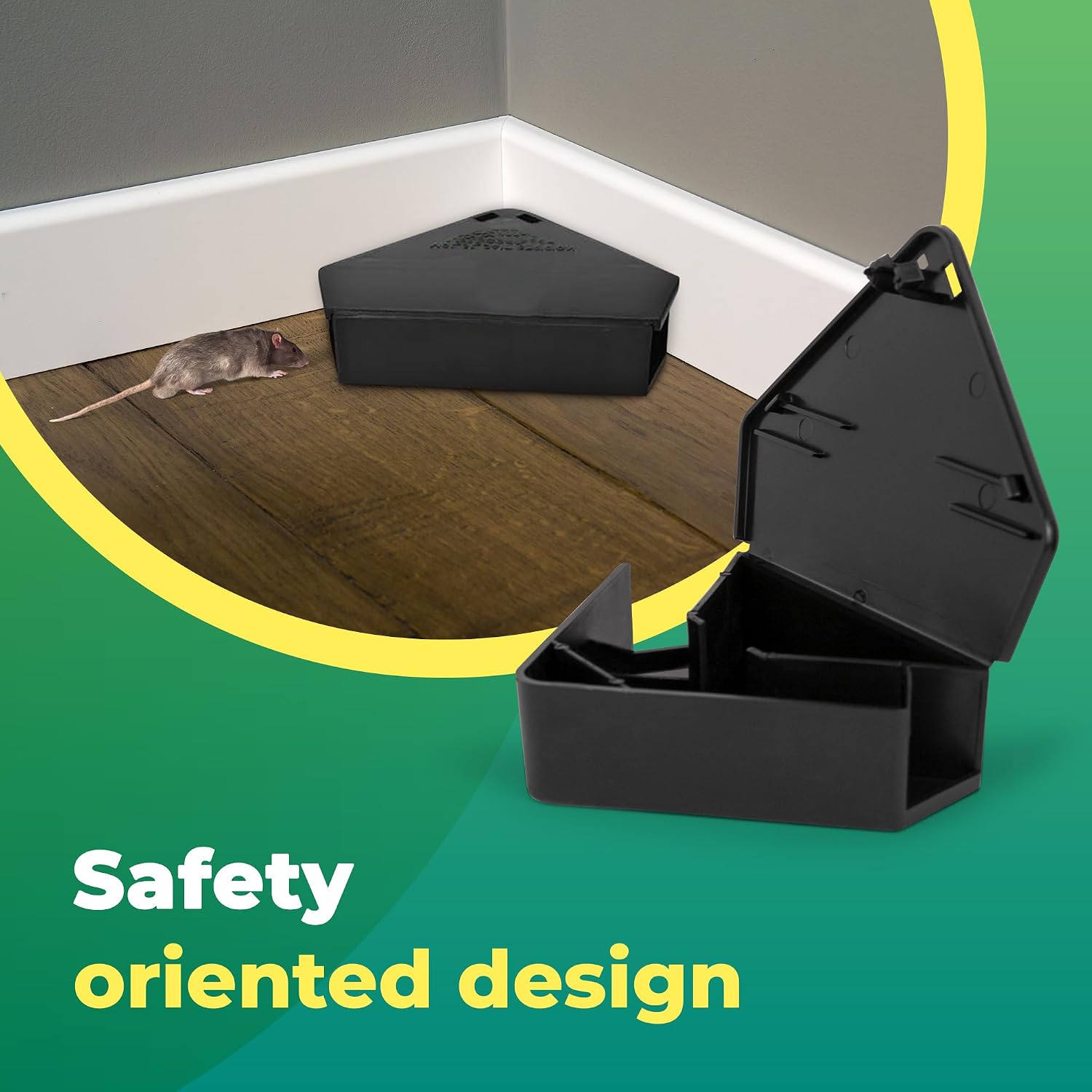 LockBait Pro Mouse Bait Stations | 12 Pack Mouse Bait Box for Outdoor Use | Mice Bait Stations with Keys for Indoor