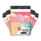 10x13 (100) Beach Sunset Designer Poly Mailers Waterproof Self Sealing Tear Resistant Polymailers Shipping Envelopes