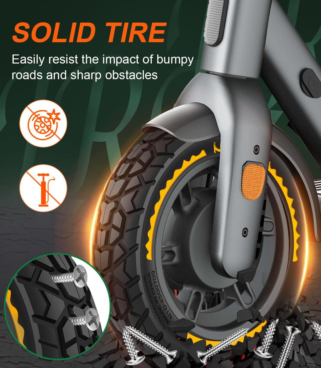 BANGTING 2PCS Upgrade 50/75-6.1 Scooter Off-road Solid Tires, 8.5x2 inches Tires Tubeless for Gotrax GXL V2/XR/APEX, 8 1/2 x2 Tire Replacement for Hiboy S2, Xiaomi 3 Lite/3/Pro 2/1s/M365