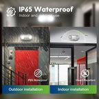 FREELICHT 2 Pack IP65 Waterproof Emergency Lights with Adjustable LED Heads