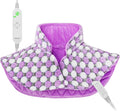 Full Weighted Heating Pad for Neck and Shoulders, Pasonio Large Electric Heated Wrap for Cramps and Pain Relief