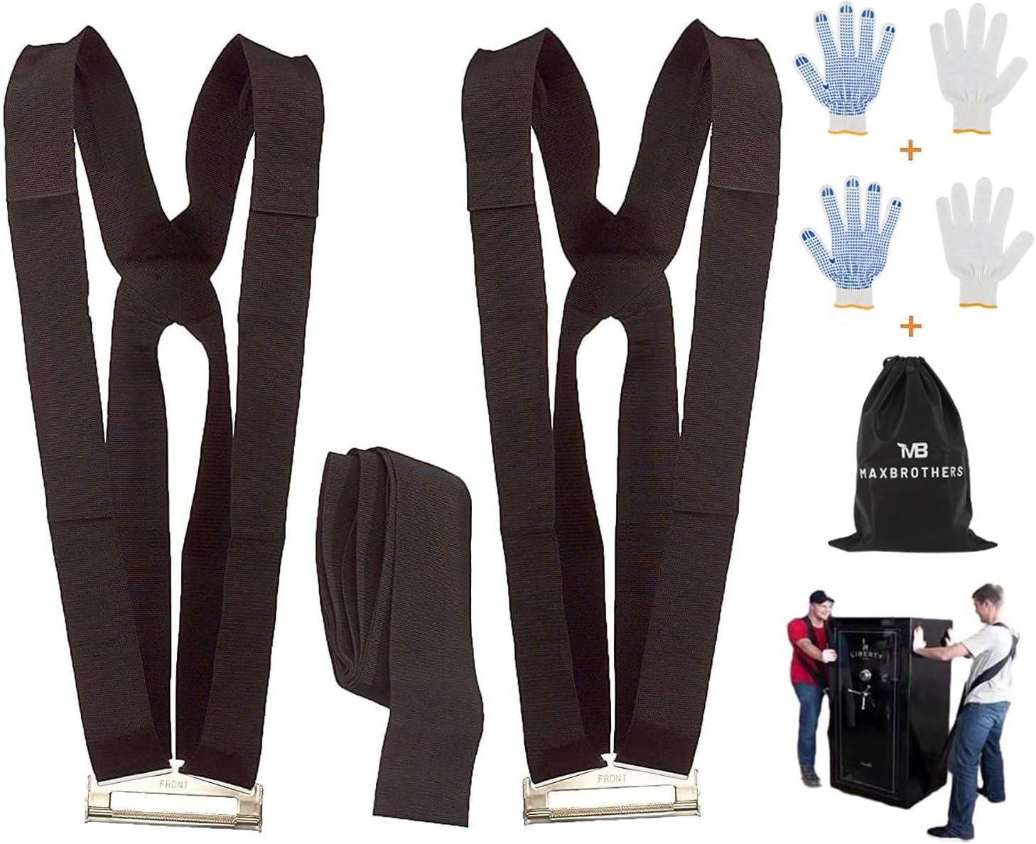 Moving Straps, 2-Person Lifting & Moving Straps, Lifting Straps for 2 Movers, Shoulder Moving Strap Dolly for Lifting