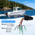 Boat Ignition Switch 3 Position 6 Wire Push to Choke for Outboard