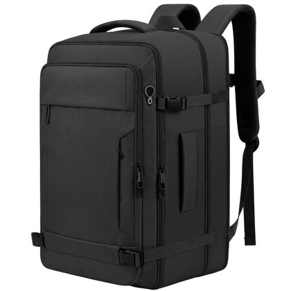 Expandable Carry On Backpack 45L Water-Resistant Travel Luggage Men