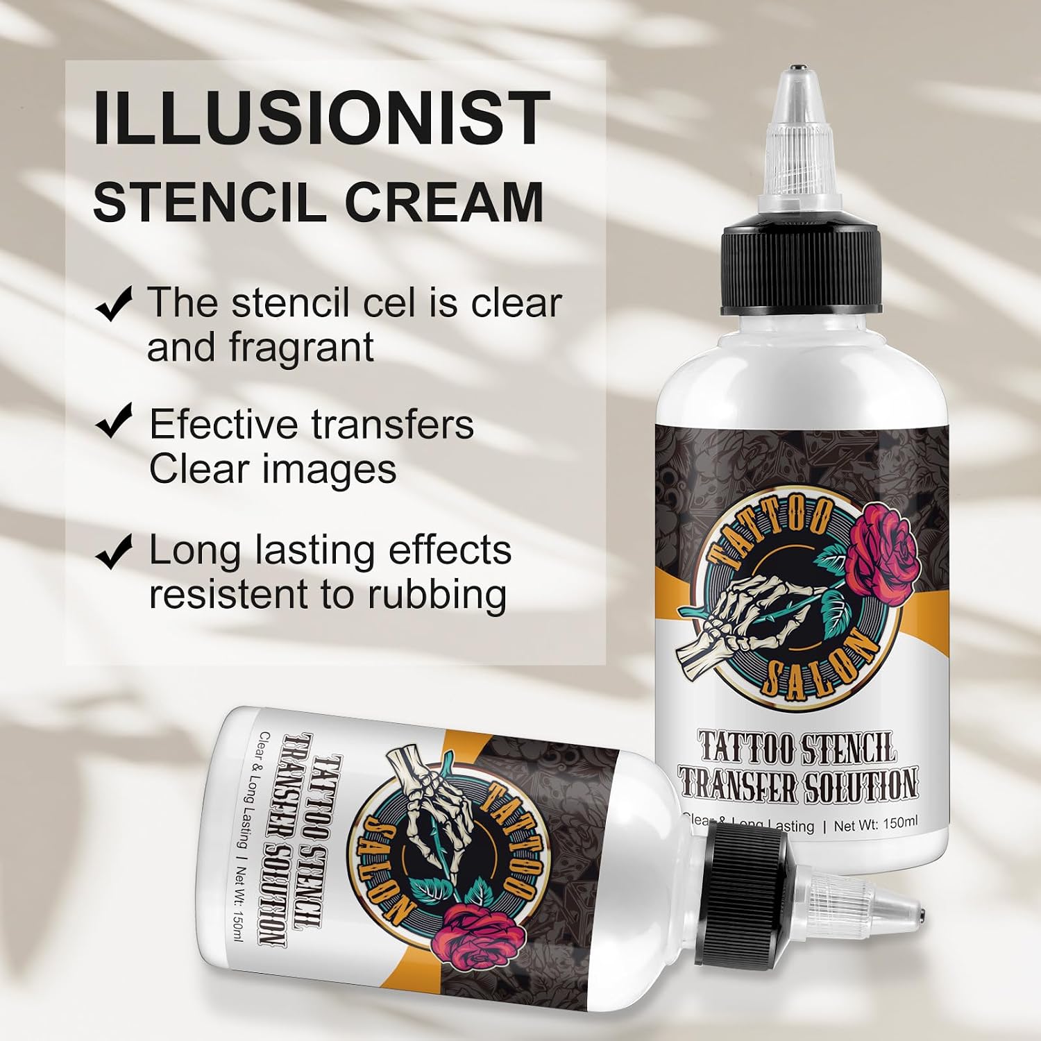 Tattoo Stencil Transfer Gel Solution, 150ml Professional Tattoo Stencil gel Fresh Stuff Stencil Transfer Cream Gel