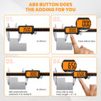 HARDELL Digital Caliper 6" USB-C – Anti-Glare Orange Screen(No Backlight)