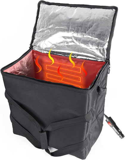Insulated Heated Delivery Bag Car Food Warmer Pizza Carrier Bag