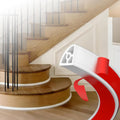 78 Inch Flexible Quarter Round Molding - Peel and Stick Shoe Molding Trim, Self-Adhesive Silicone Caulk Strip for