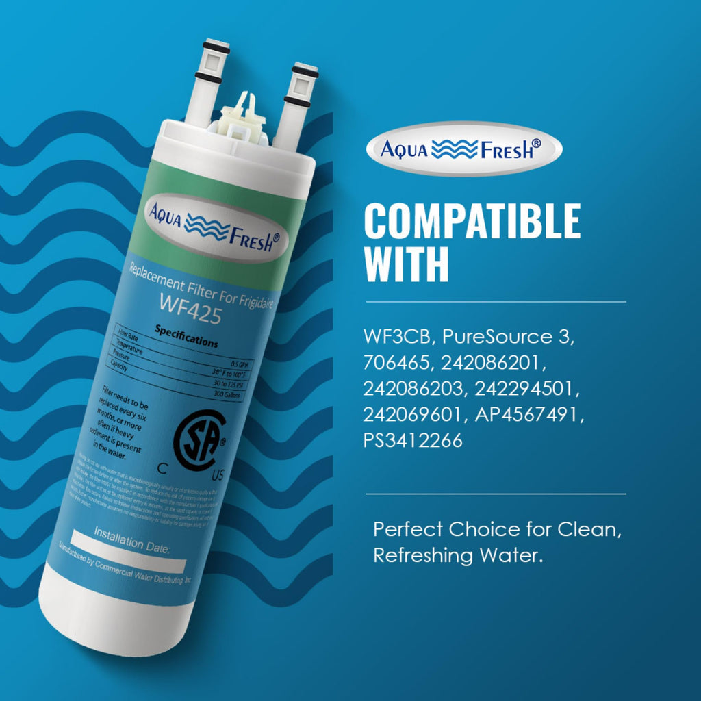 Aqua Fresh Refrigerator Water Filter Replacement for WF3CB