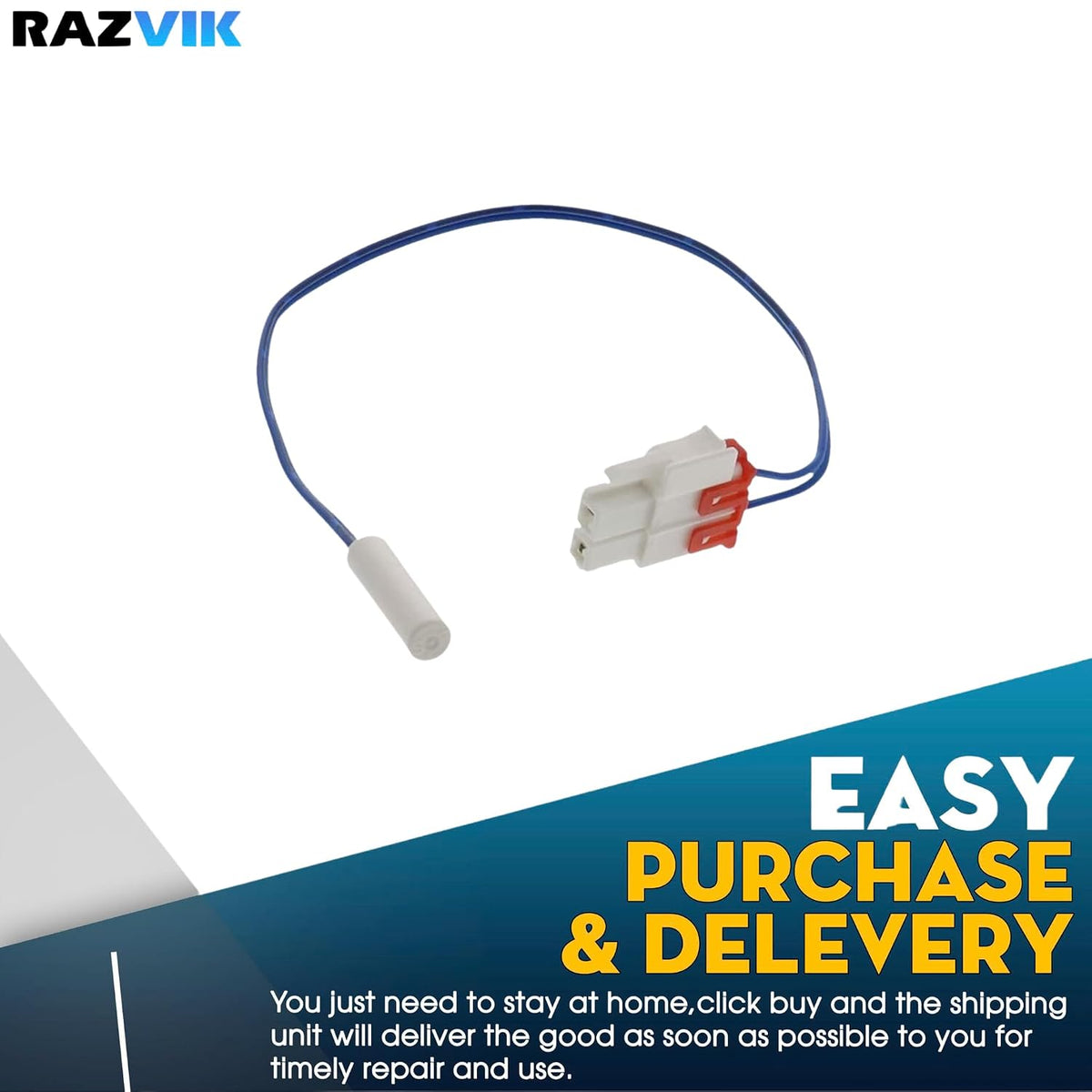 Temperature Sensor Replacement for Samsung BSG259AABP BSG259AARS RH25H5611BC RH25H5611SG RH25H5611SR RH25H5611SRAA RH25H5611WW RH269LBSH RH269LBSH/XAA Refrigerator