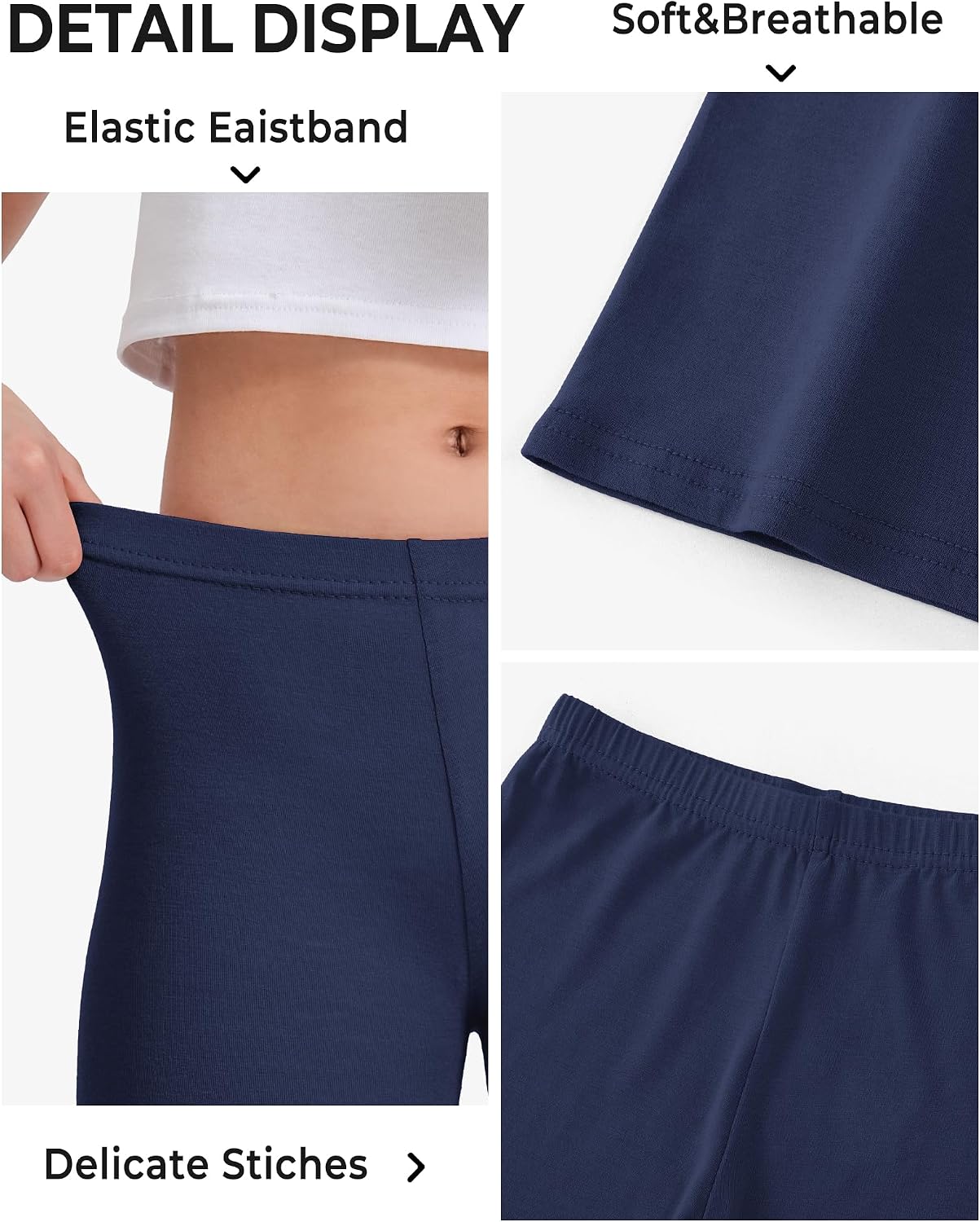 Girls Bike Shorts Toddler Cartwheel Short for Dance Underdress | Kids Biker Shorts for 2-10T