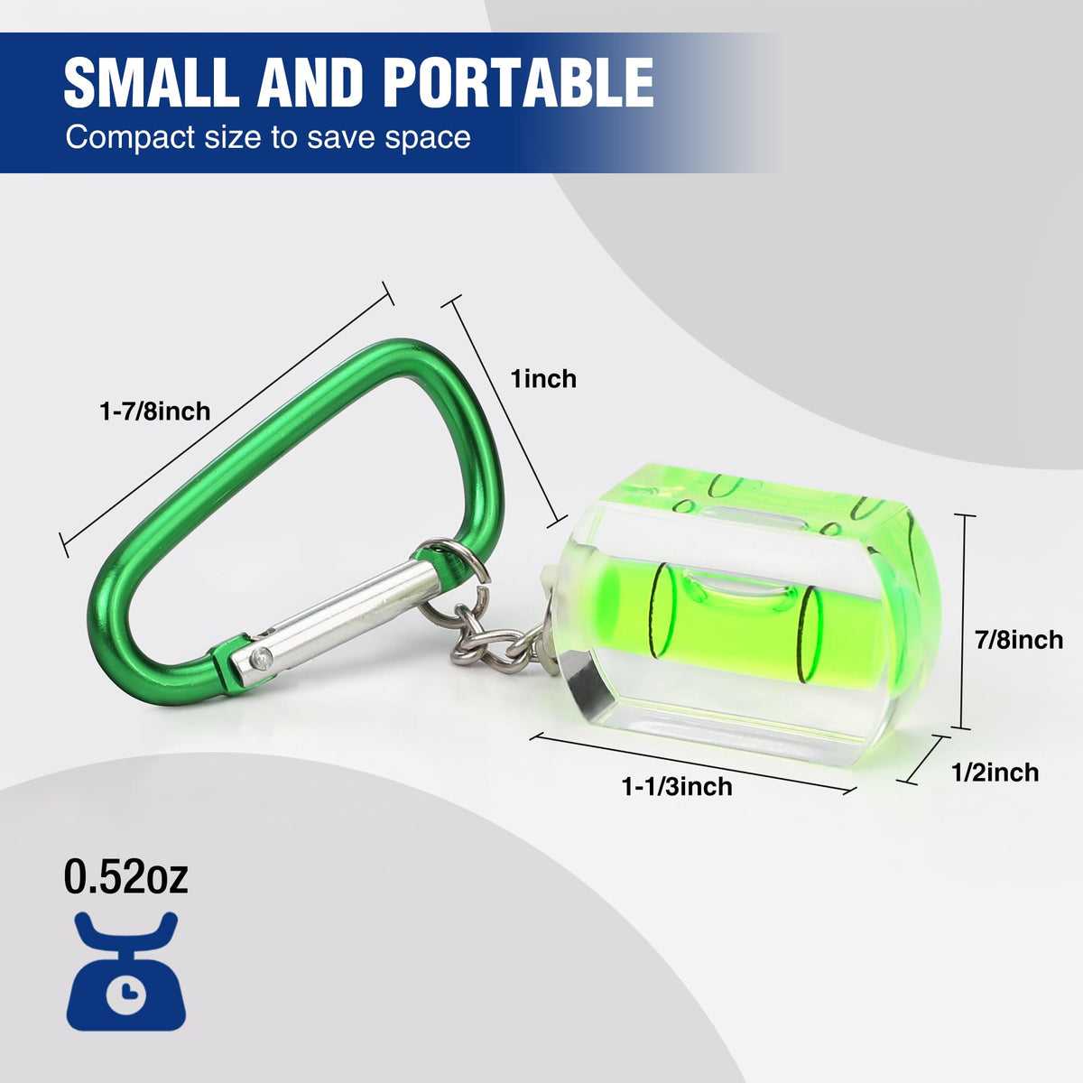 WORKPRO 3-Pack Mini Pocket Tool Spirit Level with Keychain