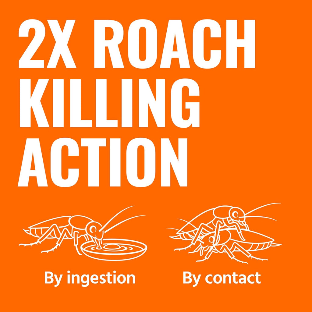 Roach Killer Gel Bait Stations, 12-Pack, Ready-to-Use Cockroach Bait | Kill Roaches Where They Hide, Breed, & Nest
