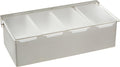 12" Stainless Steel 4-Compartment Condiment Holder