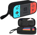 Large Pencil Case for Boys - Boys Pencil Pouch with Zipper Compartments - Big Capacity Pen Box Gamer Pen Bag