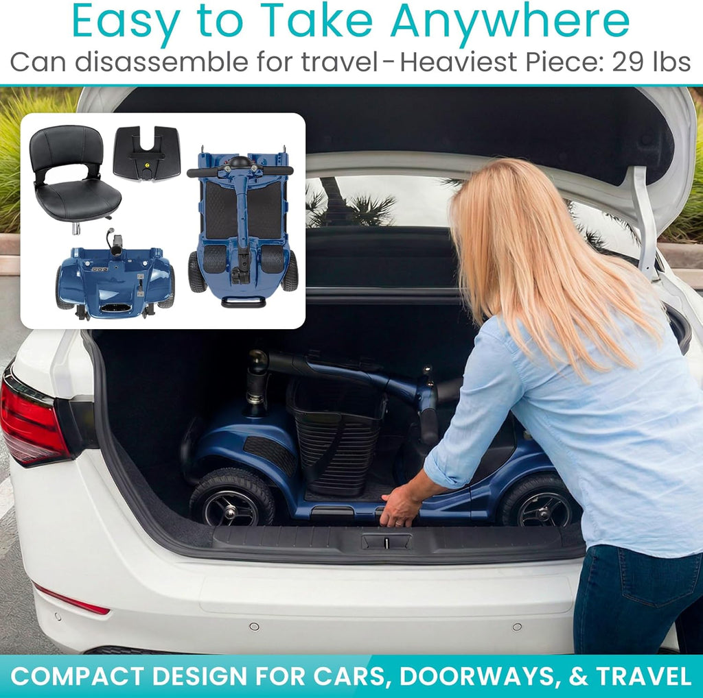 4 Wheel Mobility Scooter - Electric Powered Wheelchair Device