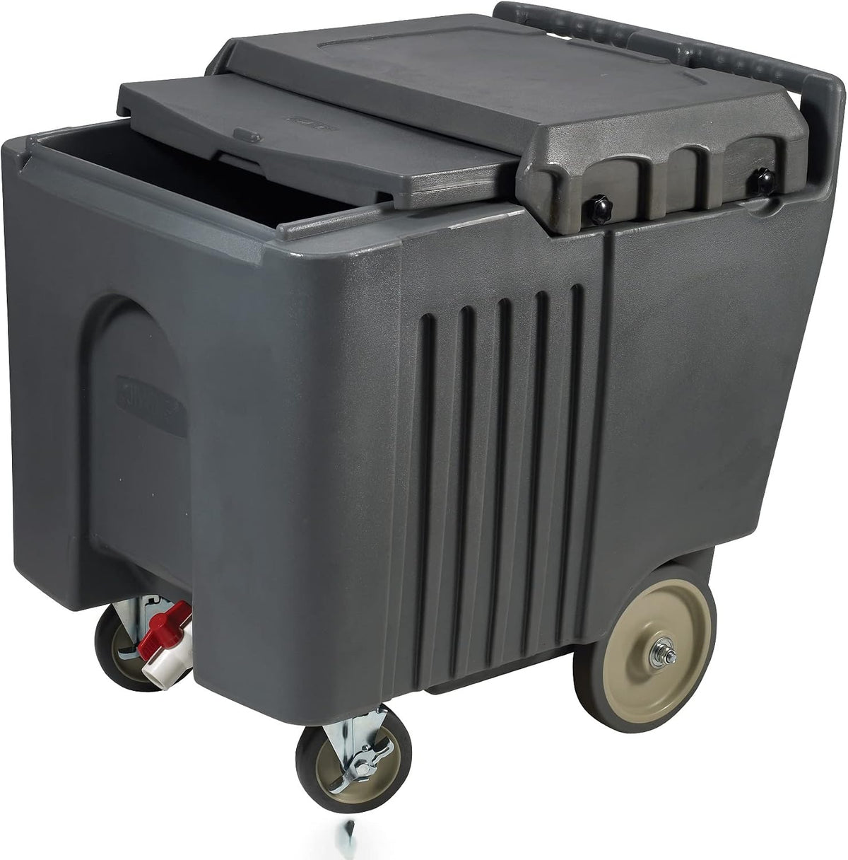 Insulated Portable Ice Caddy with Lid, 125 lb Capacity