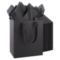 30 Pack Black Gift Bags with Handles and 30 Sheets of Tissue Paper