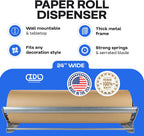 24" Kraft Paper Roll Dispenser & Cutter, Tabletop