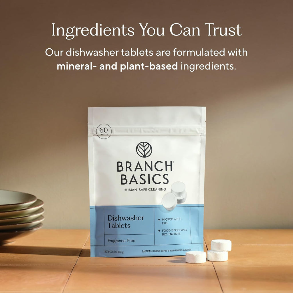 Dishwasher Tablets - 60 Ct | Plastic-Free Dishwasher Pods