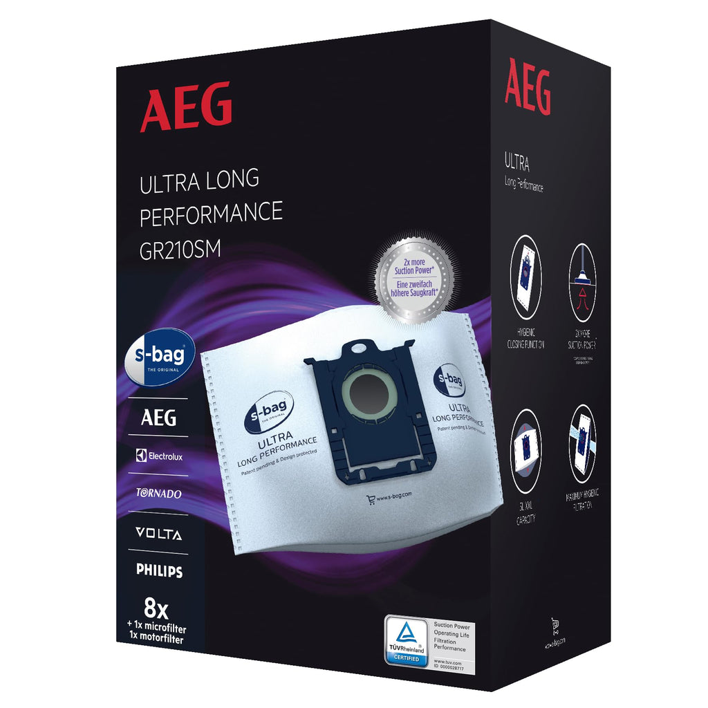 AEG GR210SM S-Bag Ultra Long Performance Vacuum Mega Pack