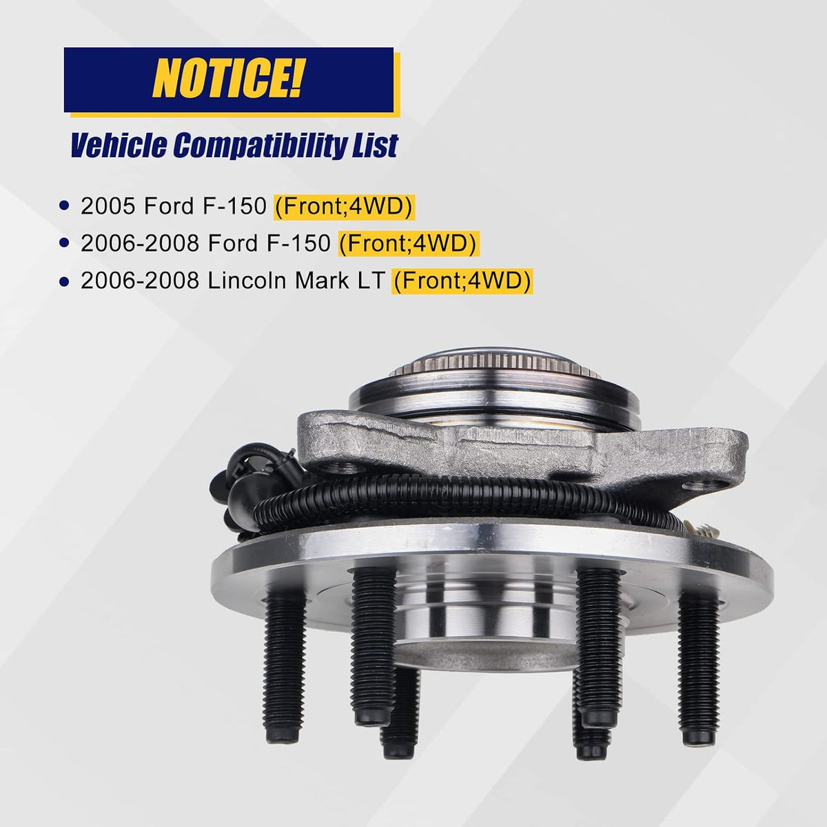 KUSATEC 515079 Front Wheel Hub Bearing Assembly