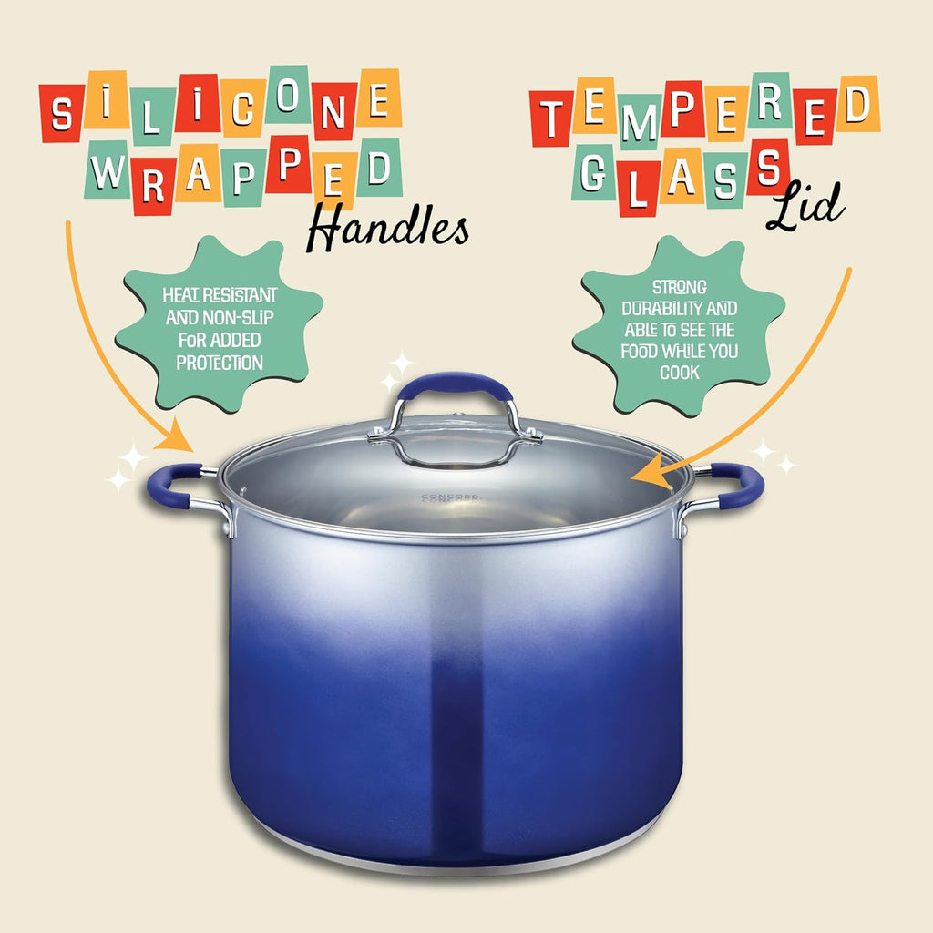 20 Quart Stainless Steel Canning Pot Set. Includes Canning Rack, Tongs, Jar Lifter, Funnel, Wrench, Lid Lifter