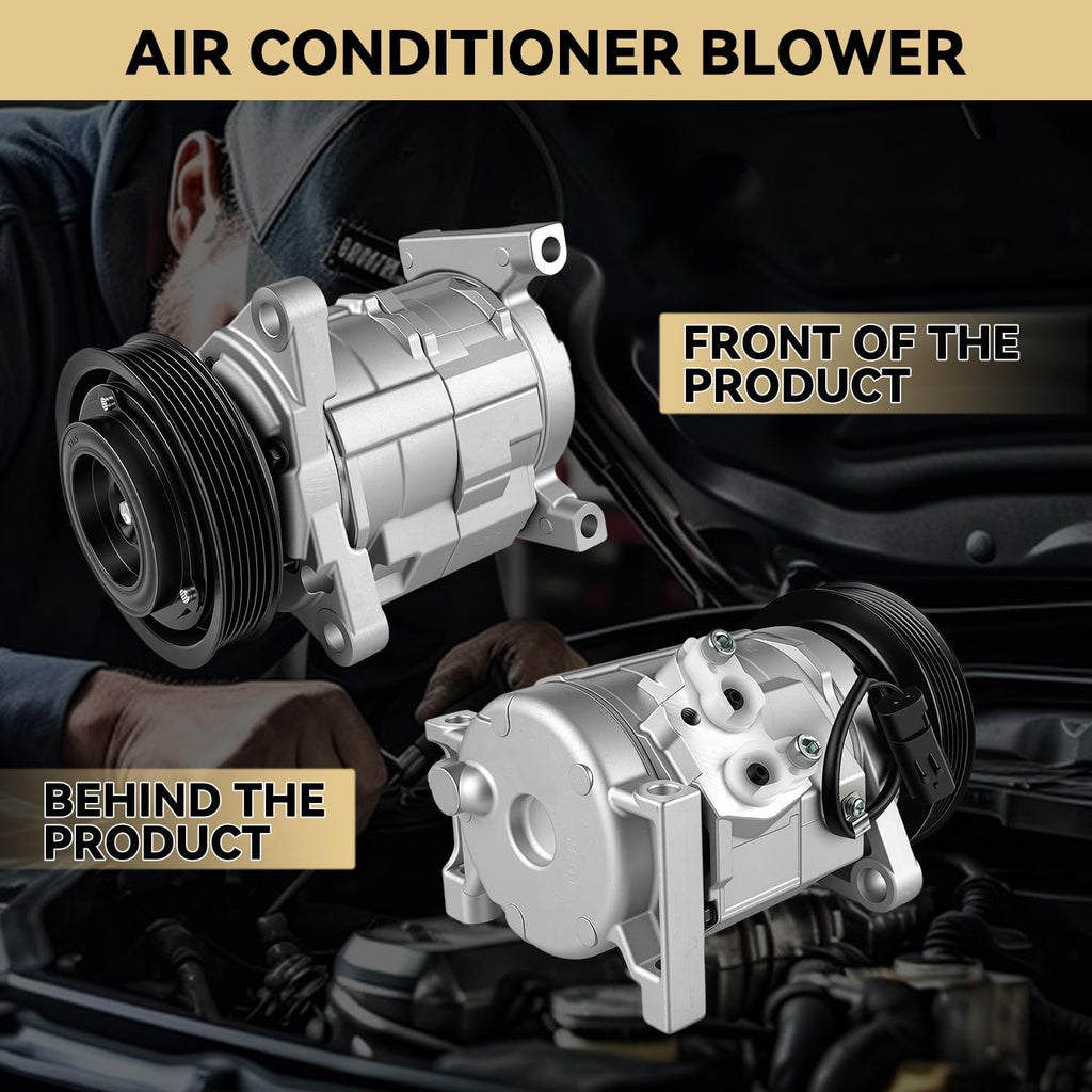 A/C Compressor with Clutch Fit for Grand Caravan 2002-2007, Town Country