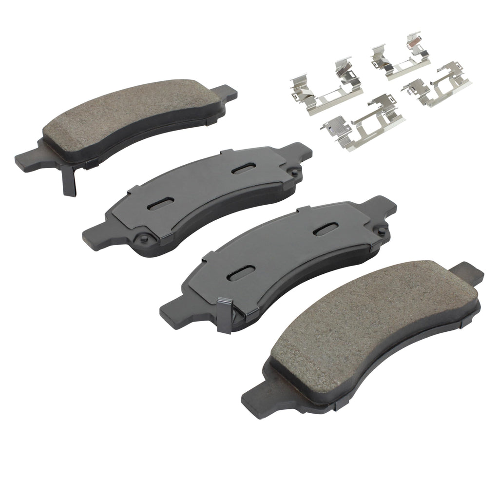 QUALITY-BUILT Workforce Semi-Met Front Brake Pads w/Hardware BP1169AM
