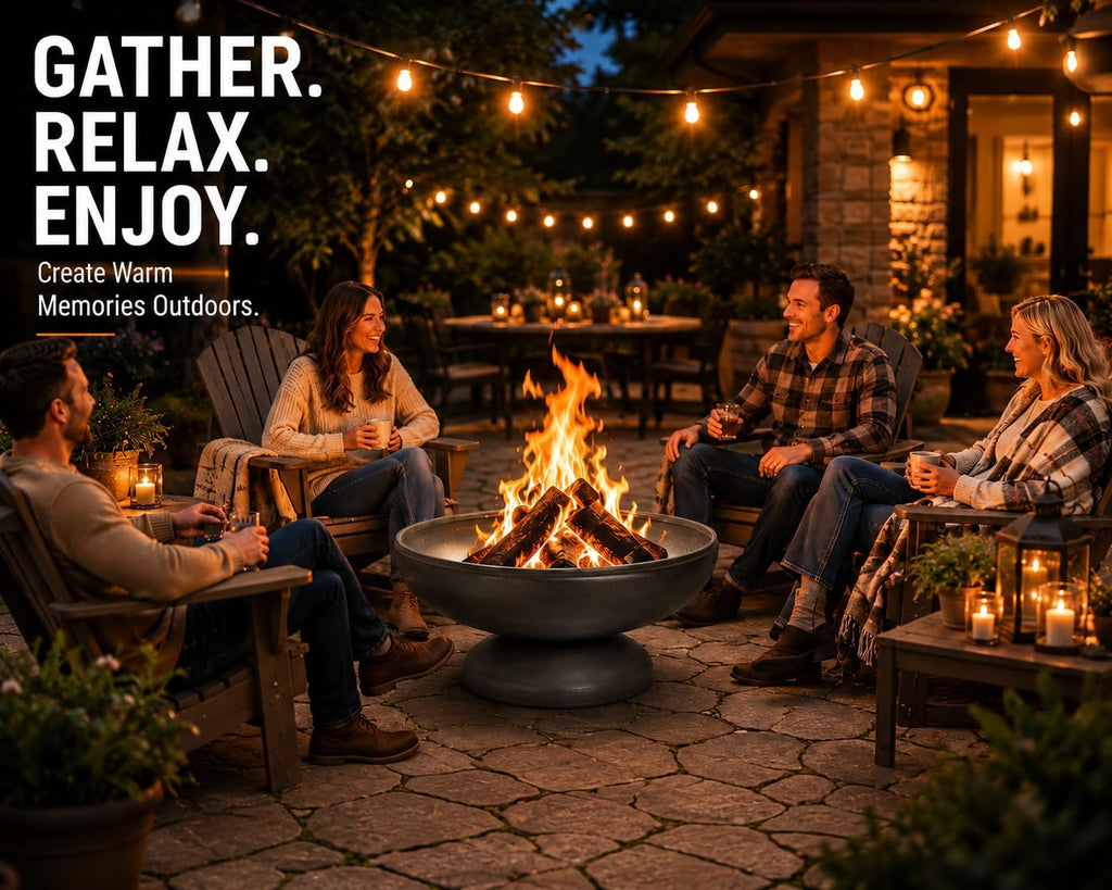 Liberty 24” Wood Burning Fire Pit Carbon Steel Outdoor Bowls