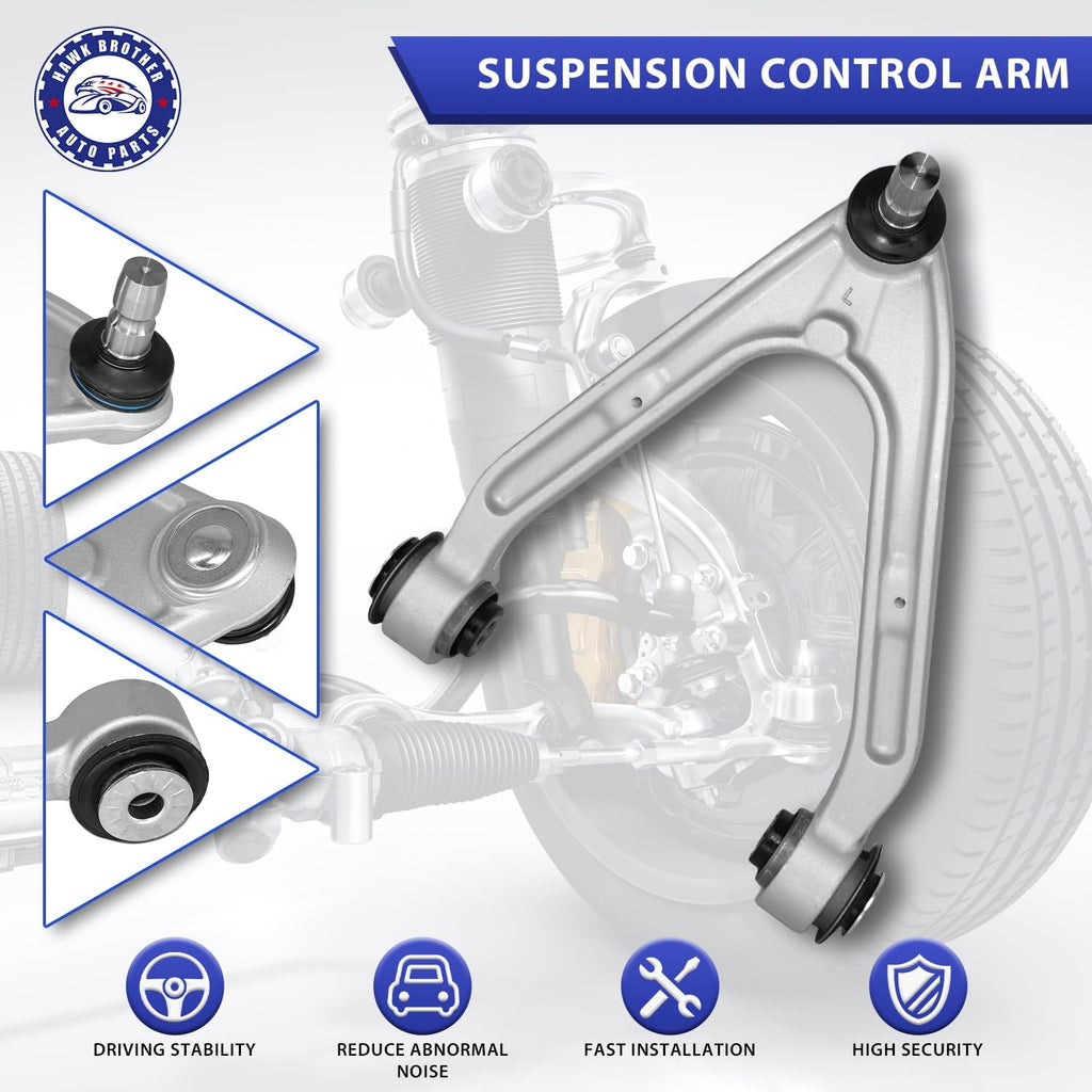 10Pcs Suspension Kit Front Upper Control Arms with Ball Joints