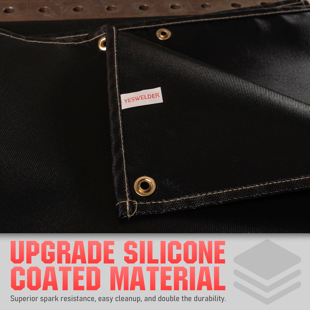 Silicone Coating Fiberglass Welding Blanket 4 x 6ft