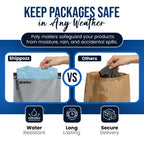 9x12 Poly Mailers 200 Pack, Durable Waterproof Polymailers for Shipping Clothes, Self Seal Mailing Bags for Small