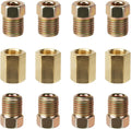 3/16 Brake Line Pressure Fittings, 12 Pieces 3/8 Inch Brake Line Fittings