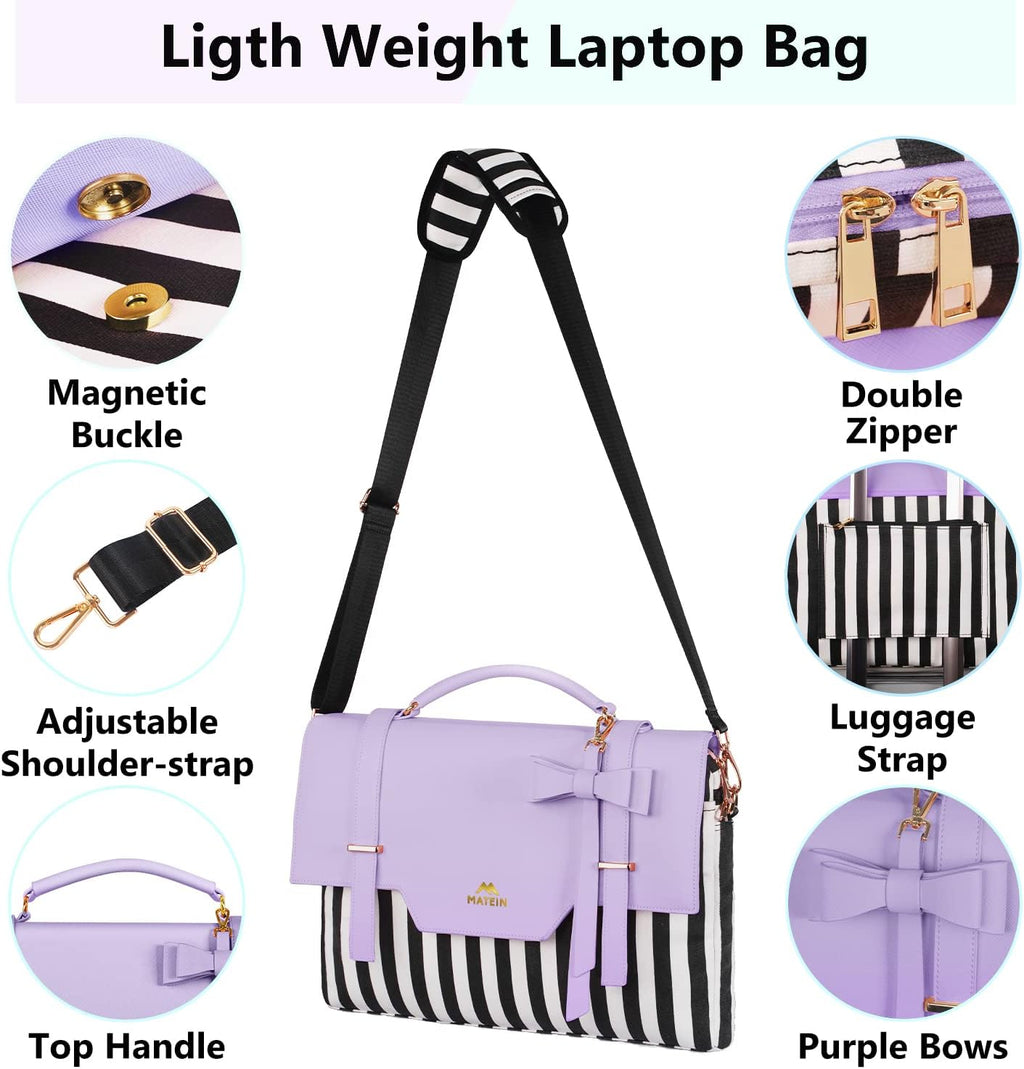 Laptop Tote Bag for Women, 15.6 inch Cute Computer Sleeve Case Briefcase with RFID Pocket for Nurse Teacher