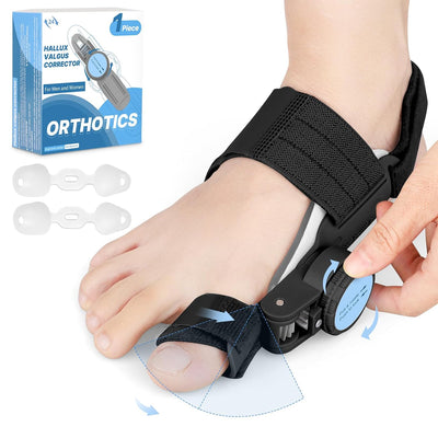 Bunion Corrector for Women Men: Big Toe Straightener Bunion Fix with Adjustable Knob-Orthopedic Bunions Splint Brace