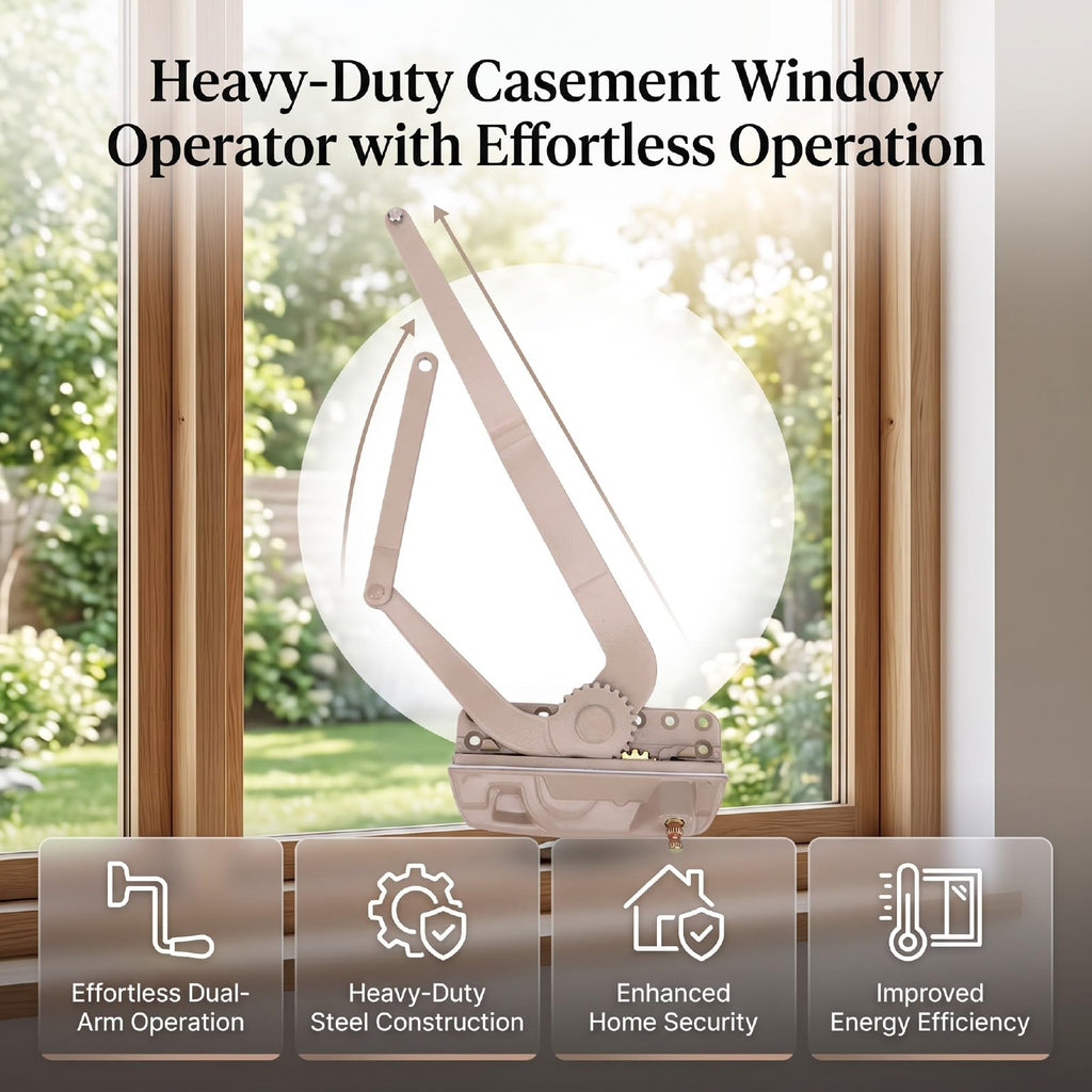 Casement Window Dual Arm Operator with Handle